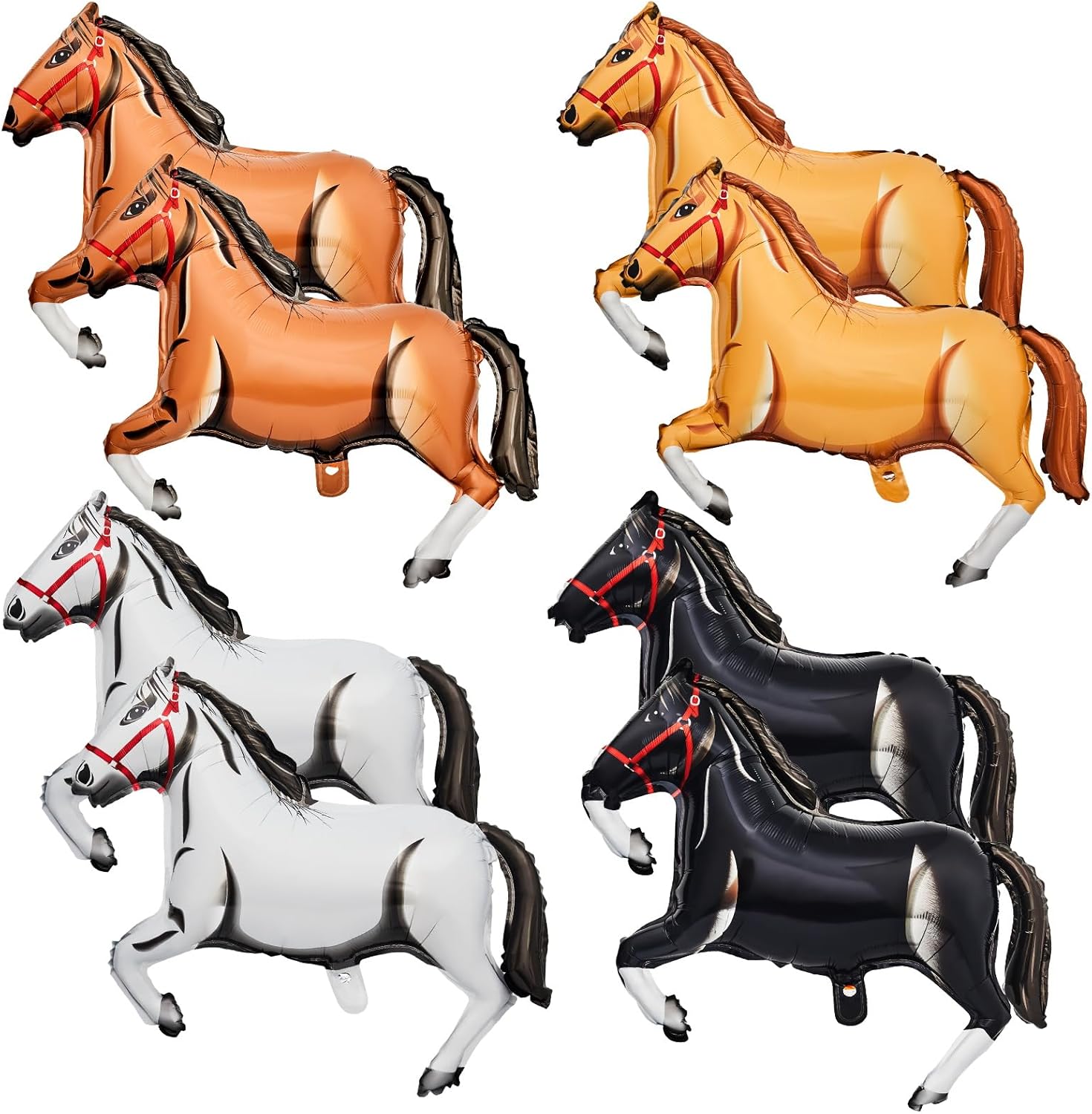 Kids Toys Horse - Pferde-Folienballon Western-Cowboy-Themenparty-Deko Tier-Heliumballon Kindergeburtstag Babyparty-Geschenke 32/47