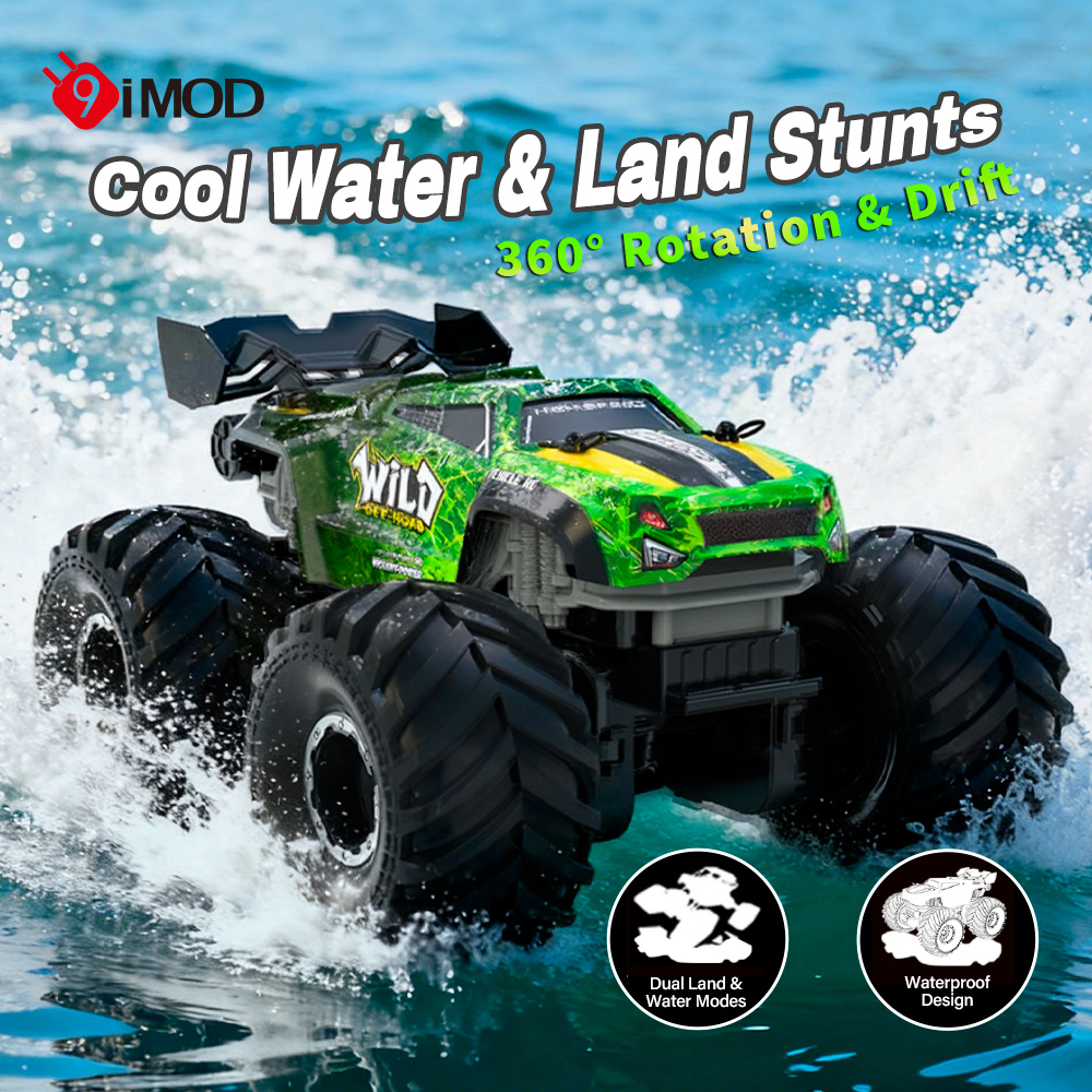 Kids Toys Long Island - 9IMOD RC Amphibisches Monster-Truck 4WD Ferngesteuertes