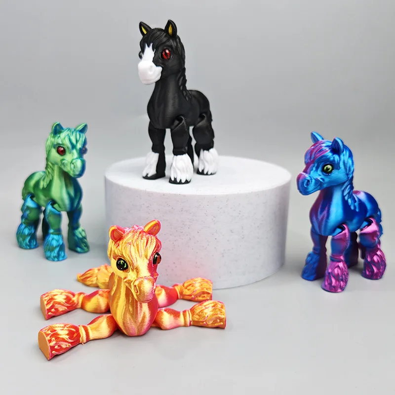Kids Toys Horse - 3D Gedruckt Multi-gelenk Bewegliche Pferd Tiere