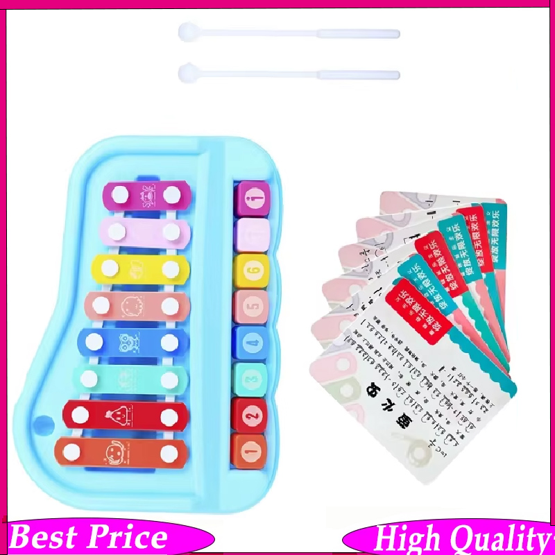 Kids Toys Xylophone - 8-Toniges Handperkussionsinstrument - Orff-Stil Musikalisches Xylophon
