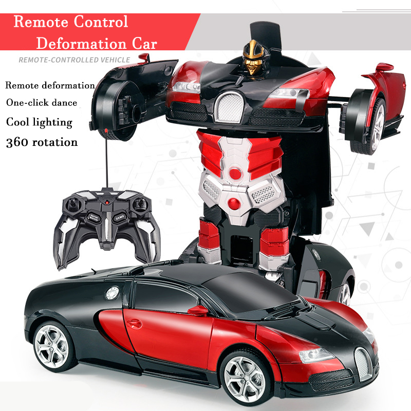 Kids Toys Electric Car - 2in1 Elektrische RC Auto Transformation Roboter