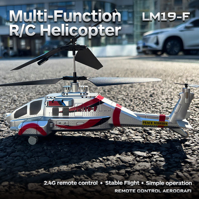 Kids Toys Helicopter - Lm19-F Apache 2,4G Ferngesteuerter Helikopter 3,5-Kanal