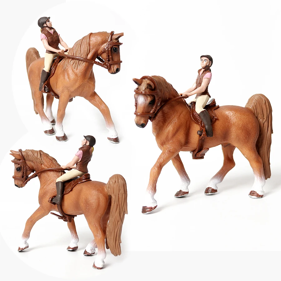 Kids Toys Horse - Spielzeugpferde Reiter-Pferd-Spielset Nutztiere Actionfigur Tierfiguren Plastikmodelle