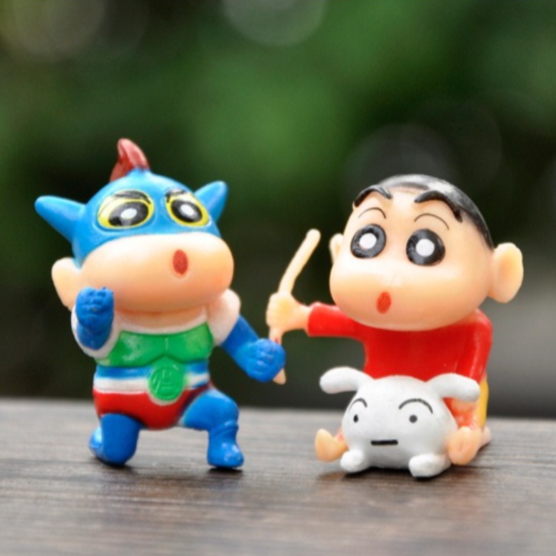 Kids Toys Set - Neue Mini Crayon Shin-chan Saiyan Anime-Figuren,