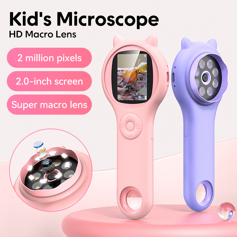 Toys For Kids Video - Optisches Mini-Mikroskop für Kinder mit Foto-