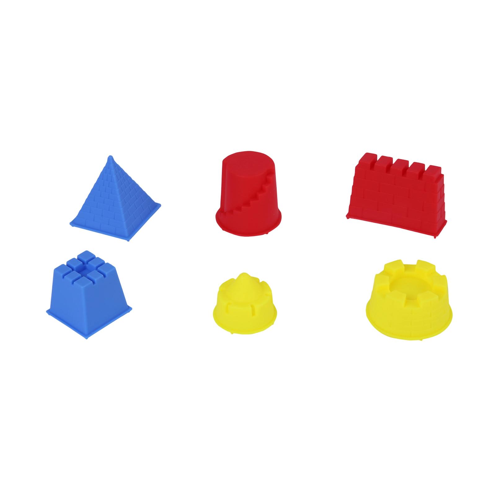 Kinetic Sand Mold - 3x Strand-Sandspielset Tragbares Outdoor-Pyramiden-Schlossmodell für Mädchen