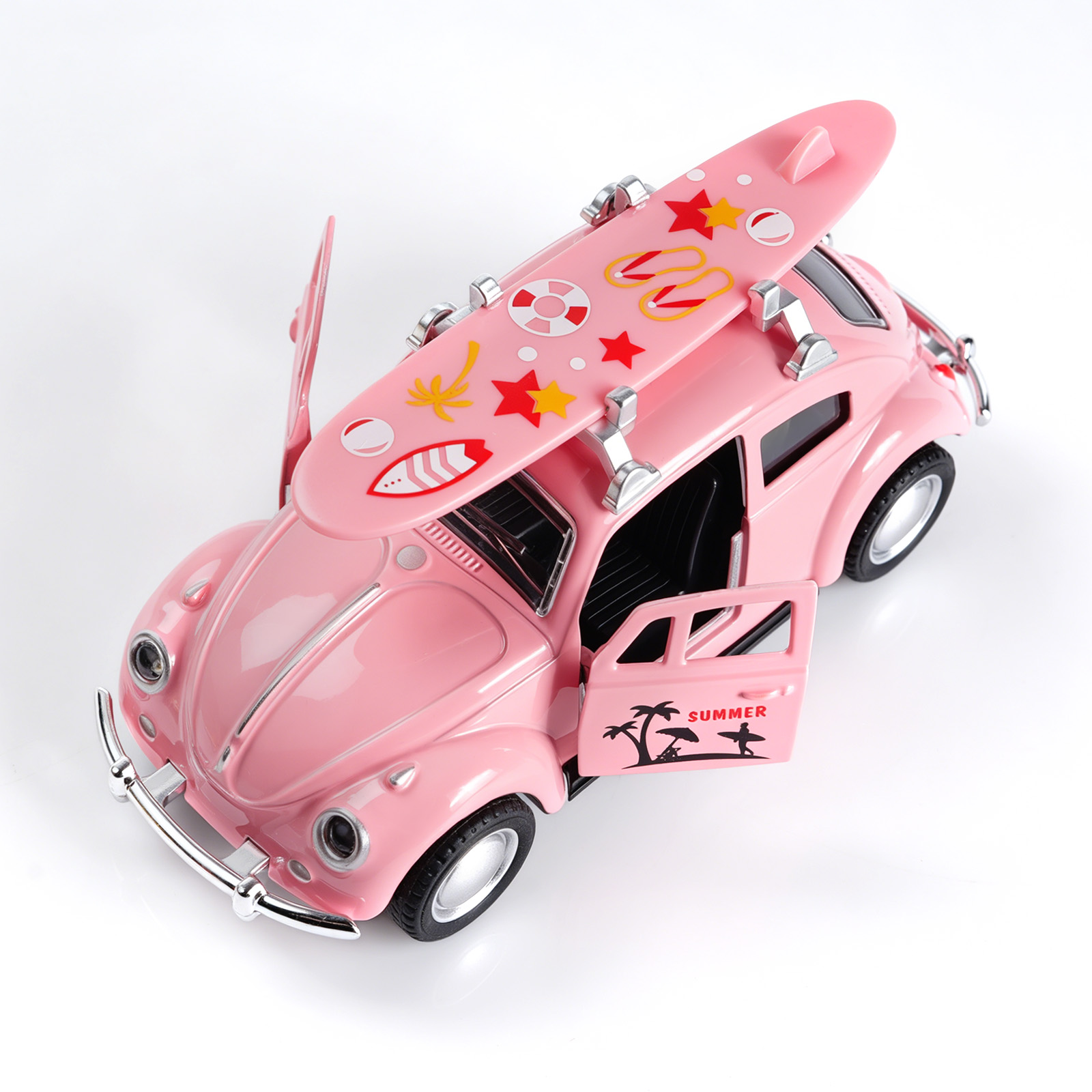 1:36 Rosa Volkswagen Käfer Mod – Kids Y Toys Bewertung und Preis