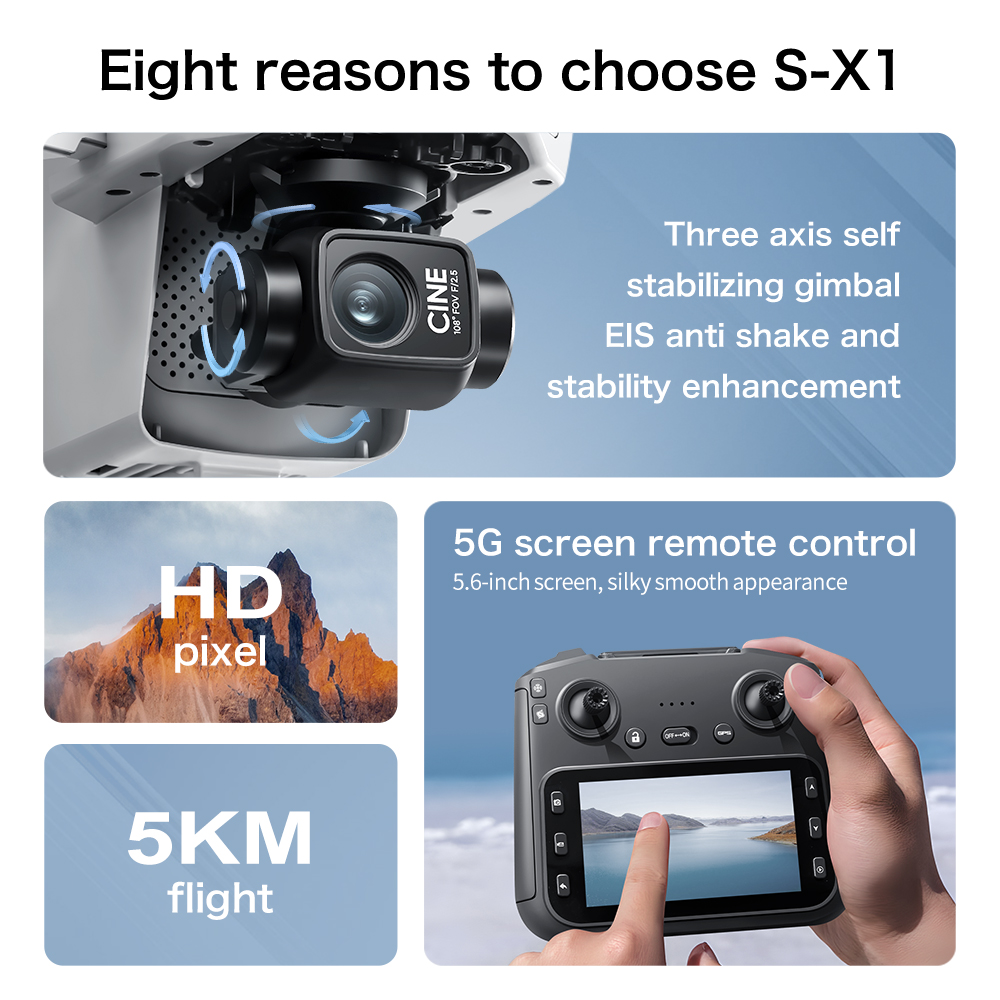 Lenovo S-X1 Drohne 8K HD Profe – Toys For Kids Video Bewertung und Preis