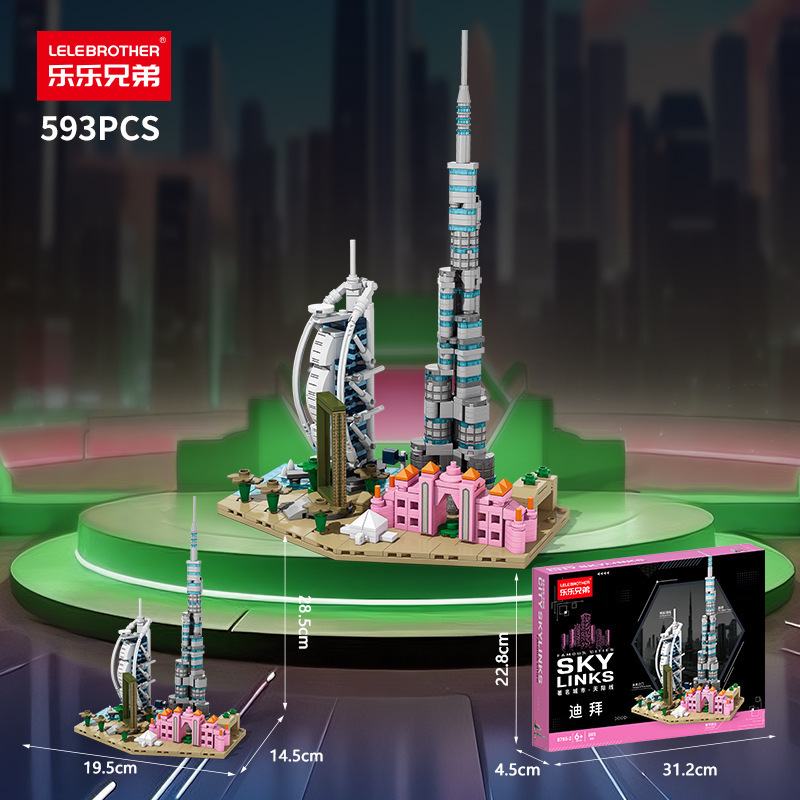 Berühmte Stadt Skyline Baustei – Kids Toys Dubai Bewertung und Preis