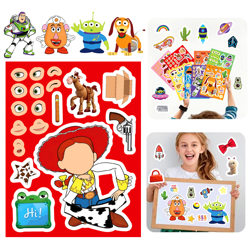 Toy Story 5 Gesichtsaufkleber- – Kids Toys Return Gift Bewertung und Preis