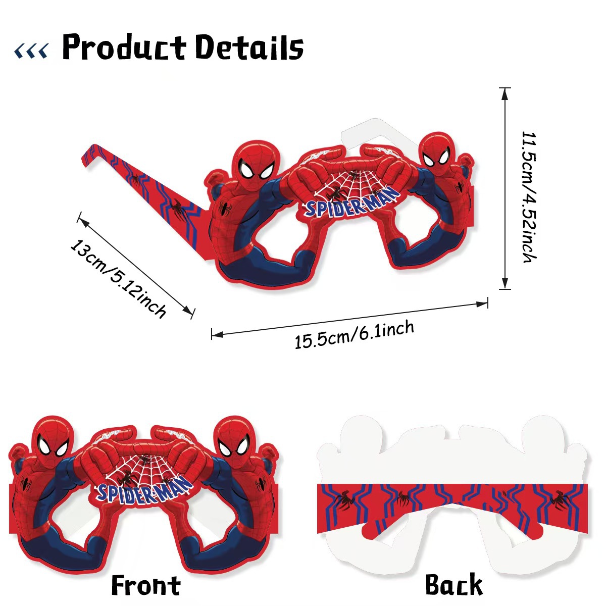 8 Stück Spider-Man Papierbrill – Kids Toys Return Gift Bewertung und Preis