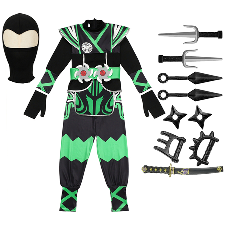 Grünes Ninja-Kostüm für Kinder – Kids Toys Set Bewertung und Preis