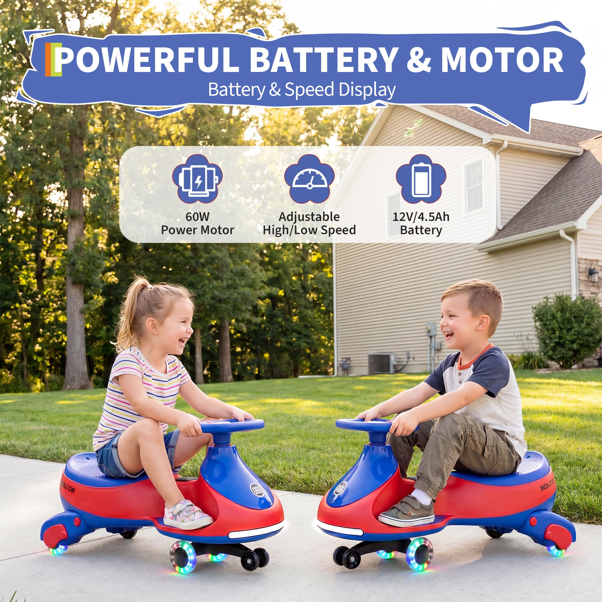 12V Elektrisches Wiggle Car fü – Kids Toys Electric Car Bewertung und Preis