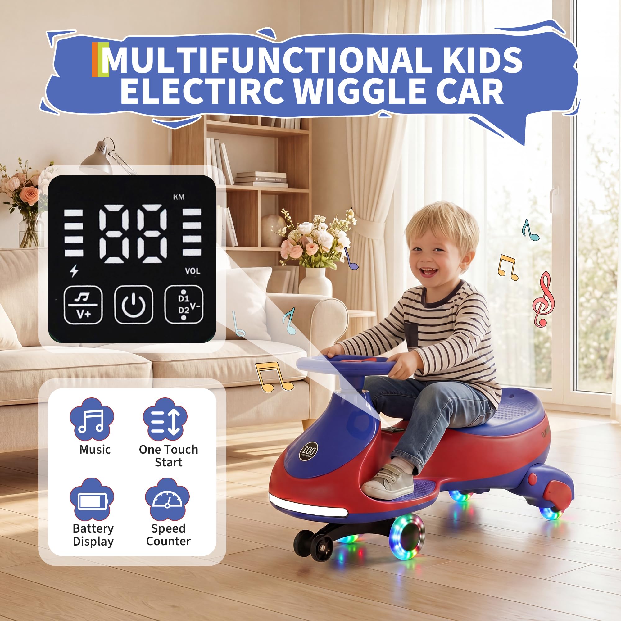 12V Elektrisches Wiggle Car fü – Kids Toys Electric Car Bewertung und Preis