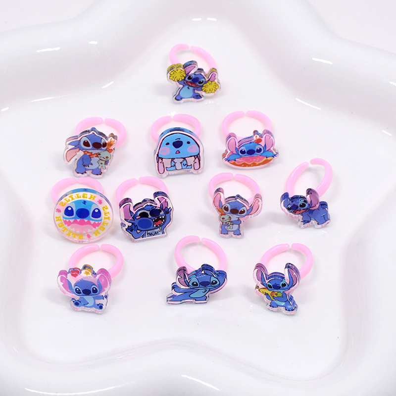 Stitch Acryl-Ring 10/20 Stück  – Kids Toys Return Gift Bewertung und Preis
