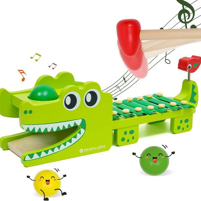 Montessori Holz-Krokodil-Xylop – Kids Toys Xylophone Bewertung und Preis