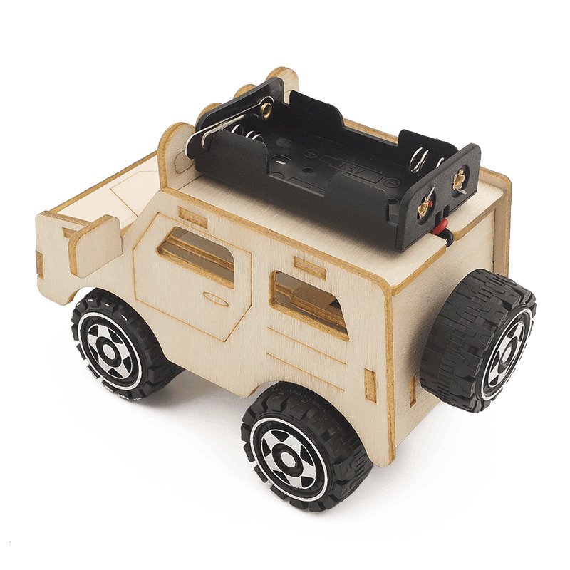 DIY Holzauto Modell Wissenscha – Kids Toys Electric Car Bewertung und Preis